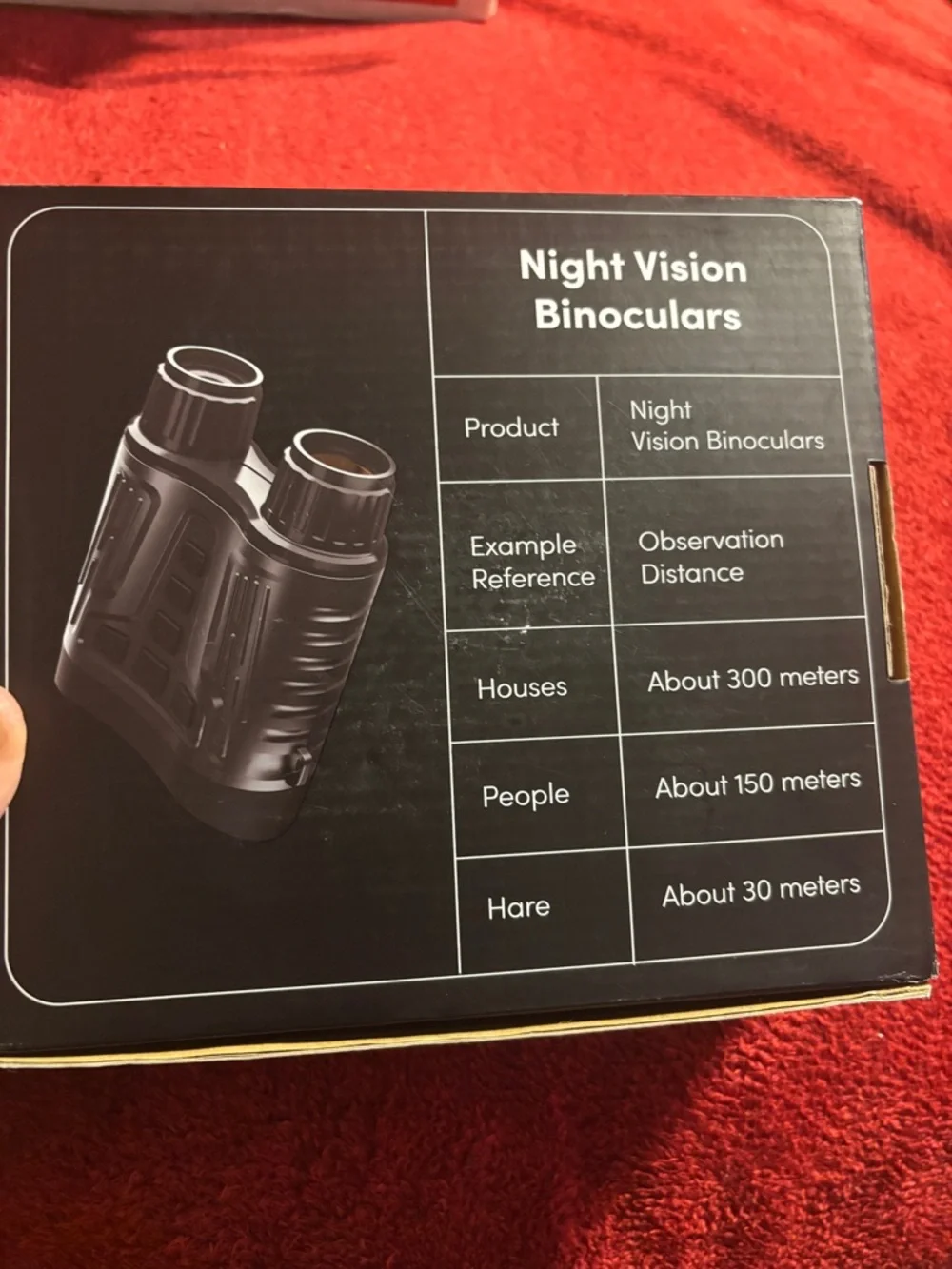 Black Digital Night Vision Binoculars with LCD Display